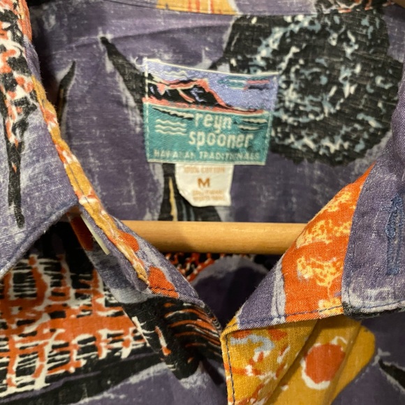 MENS MED reyn spooner HAWAIIAN ALOHA SHIRT - Picture 4 of 4